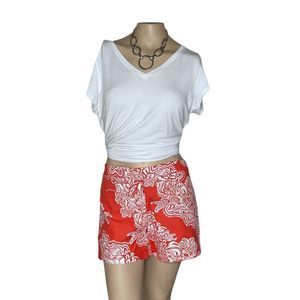 Kenar sz 10 paisley orange shorts